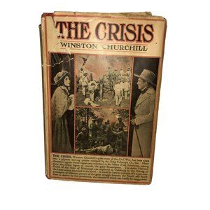 Atg The Crisis Hardcover Book 1901 by Winston Churchill Dust Jacket Grosset & Du